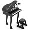 37 Keys Kids Piano Keyboard Toy Toddler Musical Instrument W/ Stool And Microphone